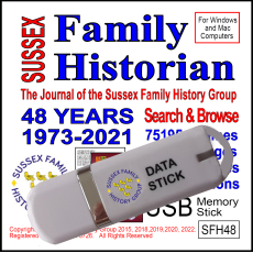 Sussex Family Historian 1973 - 2021
